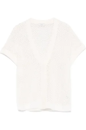 PESERICO SIGN Open-knit shirt