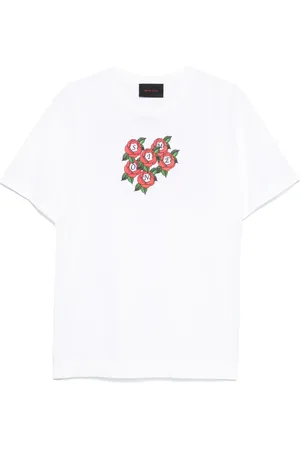 Simone Rocha Rose-print T-shirt