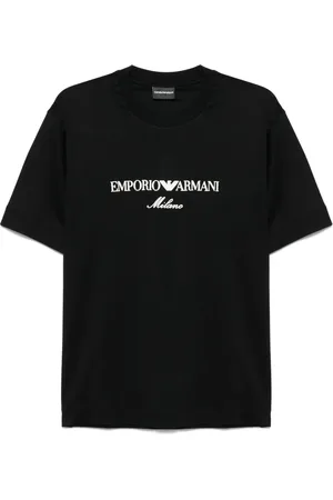 Emporio Armani Logo-embroidered T-shirt