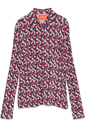La DoubleJ Geometric-print shirt