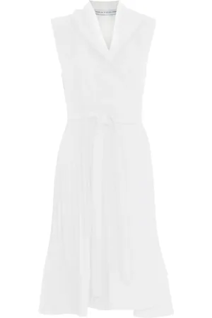 Gloria Coelho Wrap plissé mini dress