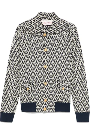 VALENTINO GARAVANI Patterned-jacquard cardigan