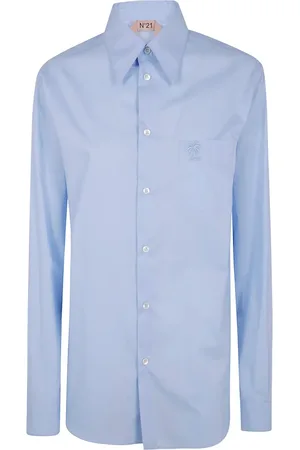 Nº21 Logo-embroidered button-up shirt