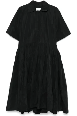 Jil Sander Pintuck-detailed midi dress