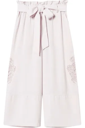 Twin-Set Cropped twill trousers