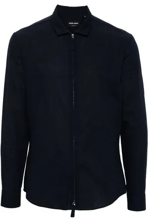 Giorgio Armani Seersucker zip shirt