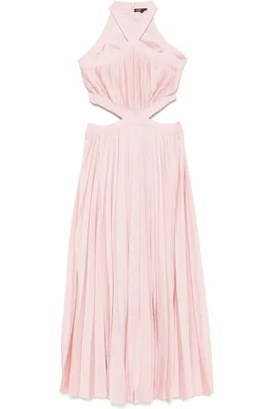 Maje Plissé-effect maxi skirt