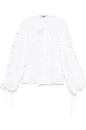 PNK Ruffle-trim blouse
