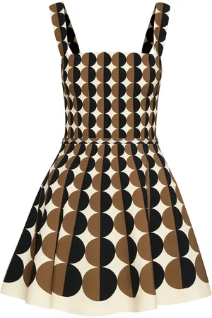 Oscar de la Renta Geometric pattern mini dress
