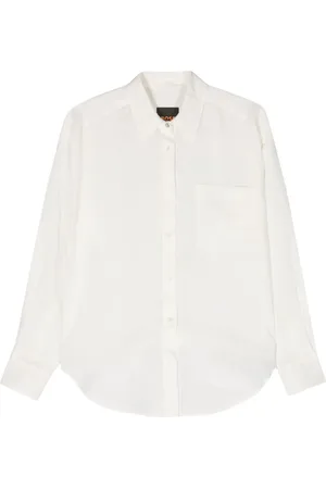 HUGO BOSS Long-sleeve ramie shirt