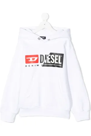 Diesel Combination-logo print hoodie