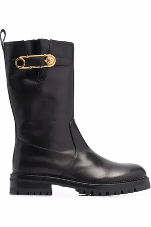 VERSACE Safety Pin mid-calf boots