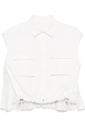 SACAI Pleat-detailing vest