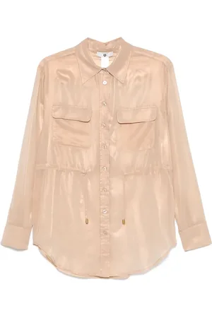 Twin-Set Laminated georgette shirt