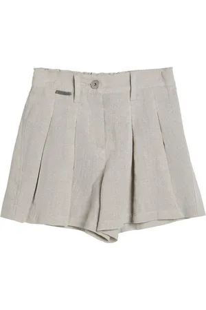 Brunello Cucinelli Glitter-detail canvas shorts