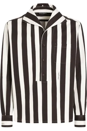 Dolce & Gabbana Sailor-collar striped shirt