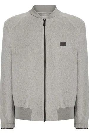 Dolce & Gabbana Mélange-effect bomber jacket