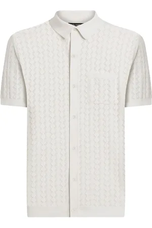 Dolce & Gabbana Openwork cotton polo shirt