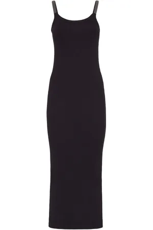 Brunello Cucinelli Monili-embellished tank dress