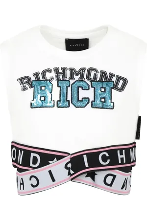 John Richmond Criss-cross hem t-shirt