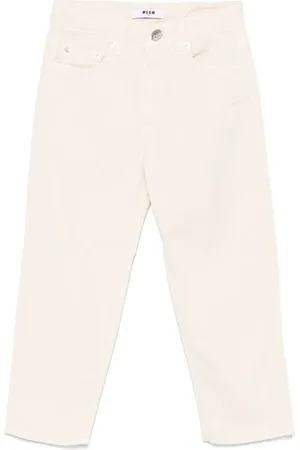 Msgm Logo-embroidered jeans