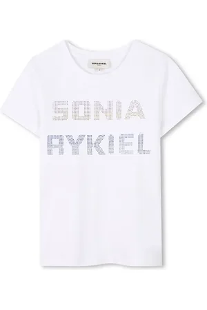 Sonia Rykiel Enfant Rhinestone logo T-shirt