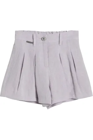 Brunello Cucinelli Glitter-detail canvas shorts