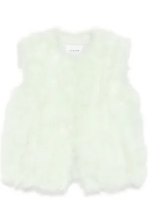 YVES SALOMON Feather silk vest