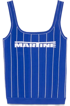 MARTINE ROSE Logo-print vest