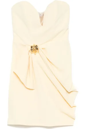 Elisabetta Franchi Bow-detail crepe mini dress