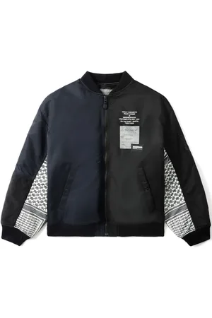 YOHJI YAMAMOTO Contrast-sleeve bomber jacket