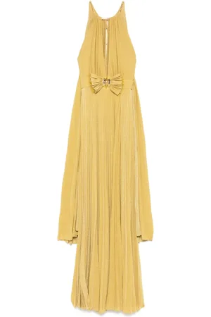 Elisabetta Franchi Lurex jersey maxi dress