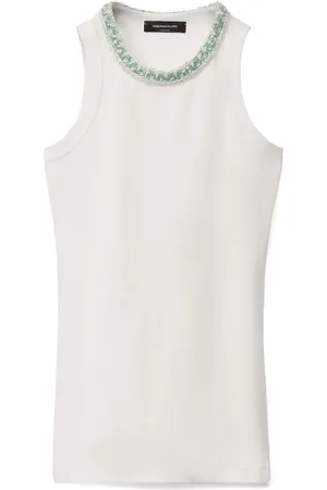 Fabiana Filippi Embroidered-neck tank top