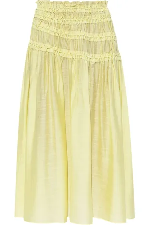 Tory Burch Ruched midi skirt