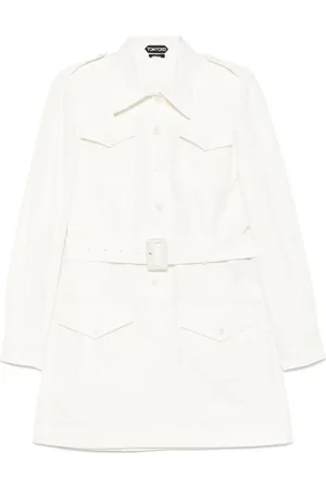 Tom Ford Belted shirt mini dress