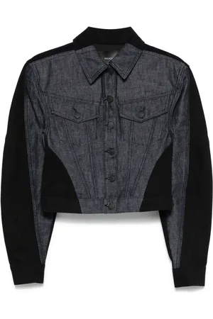 MUGLER Colour-block denim jacket