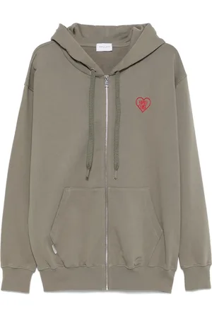 Family First Heart zip-up hoodie