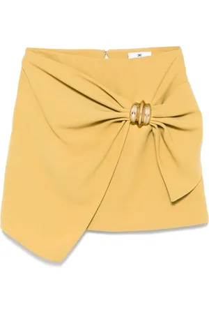 Elisabetta Franchi Macro-bow crepe mini skirt