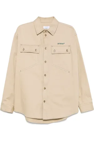 OFF-WHITE STITCH COTGAB MILIT OVERSHIR CREME BRULE