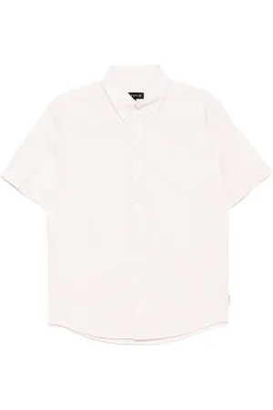 AGNÈS B. Dinosaur-embroidered striped shirt