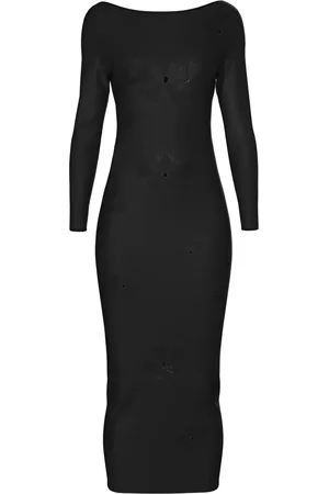 MACCAPANI Monogram-pattern midi dress