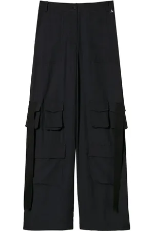 Twin-Set Crêpe de Chine cargo trousers