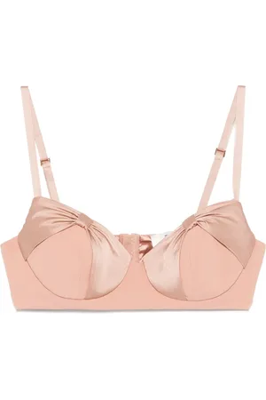 Elisabetta Franchi Satin-bow crepe top