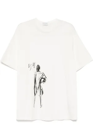 YOHJI YAMAMOTO Printed jersey T-shirt
