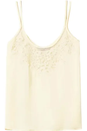 Twin-Set Embroidered satin top