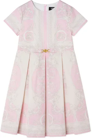 VERSACE Barocco-print pleated dress