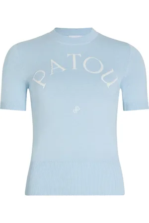 Patou Logo-jacquard knitted T-shirt