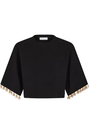 Paco rabanne Knitted cropped T-shirt