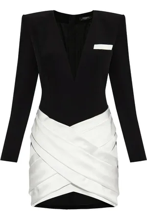 Balmain Two-tone mini dress