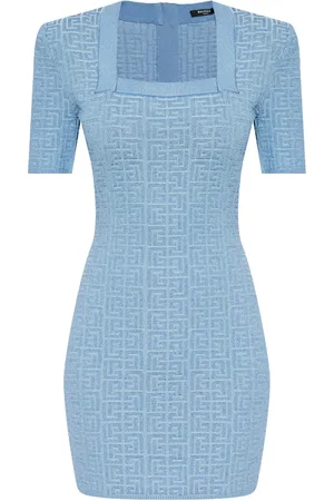 Balmain BB-jacquard mini dress